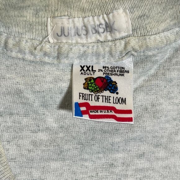 Vintage Czech Republic Shirt Adult XXL Made in USA Gray Tee Wiki Single Stitch - Picture 4 of 14